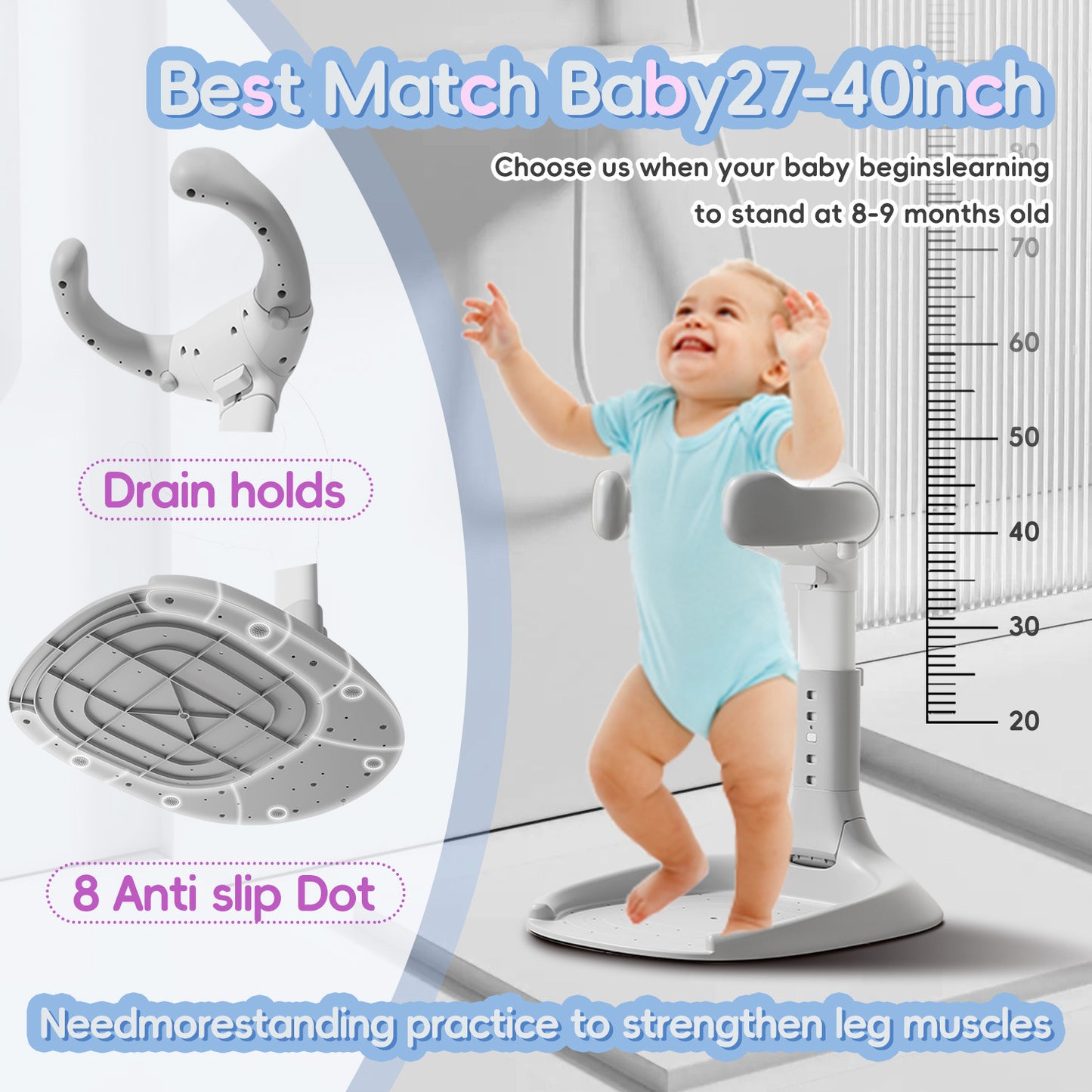 Zusammenklappbarer Badewannenständer für Babys und Kleinkinder