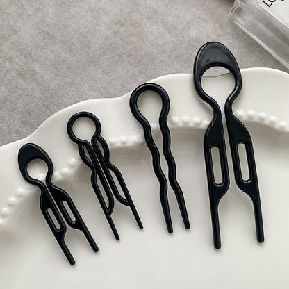 Modischer Dutt, lässige Hochsteckfrisur, Gadget: Haarkamm, Haarnadel