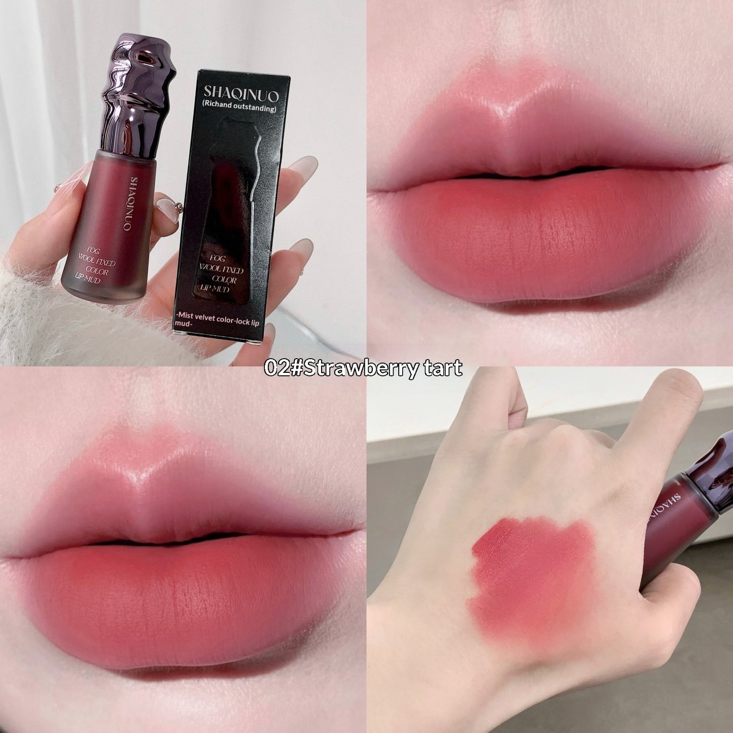 Mist Velvet Color-Fixing Matte Lip Glaze Lippenstift, der Ihren Teint heller aussehen lässt