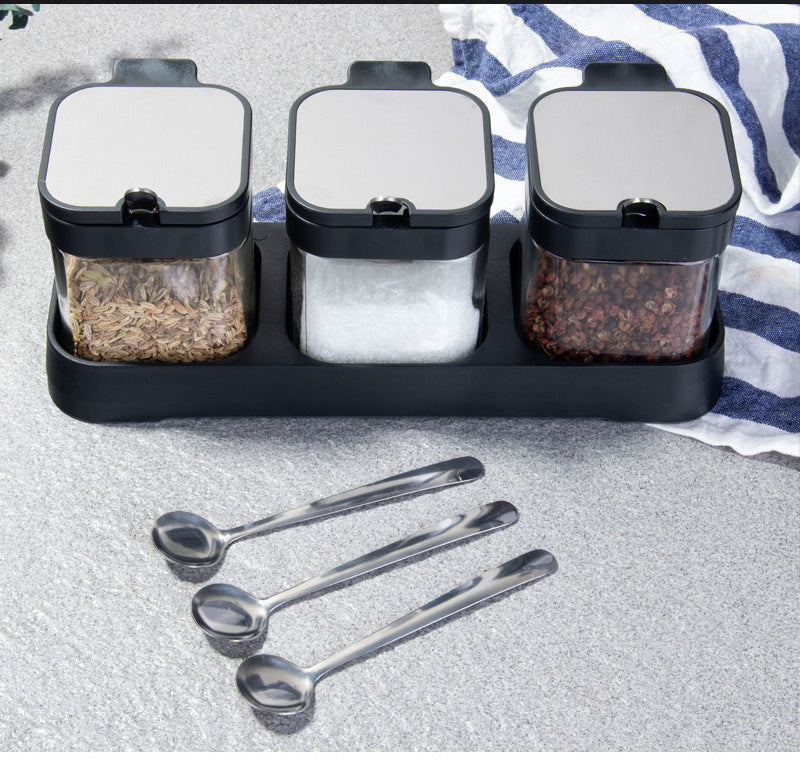 Hitzebeständige Salzstreuerflasche aus Glas mit Griff, Gewürzglas