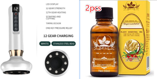 Elektrisches Vakuum-Schröpfmassagegerät für den Körper – Anti-Cellulite-Saugmassagegerät mit Gua-Sha-Saugfunktion – Gua-Sha-Massage-Körpergläser zur Fettverbrennung und Gewichtsreduktion