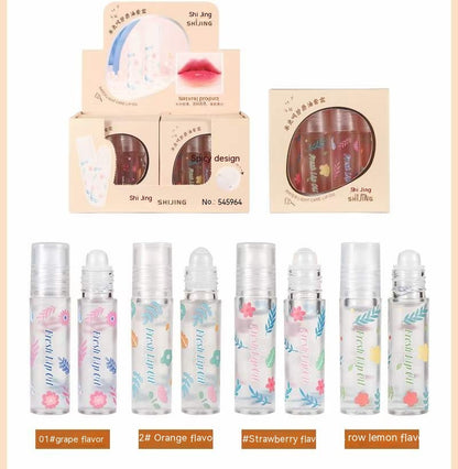 Transparenter Lipgloss, kaschiert Lippenfältchen und beugt rissigen Lippen vor