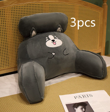 Sofakissen, flauschiges Mittagskissen, dreieckiges Lesekissen, weiches großes Rücken- und Lendenkissen, Bürostuhlkissen