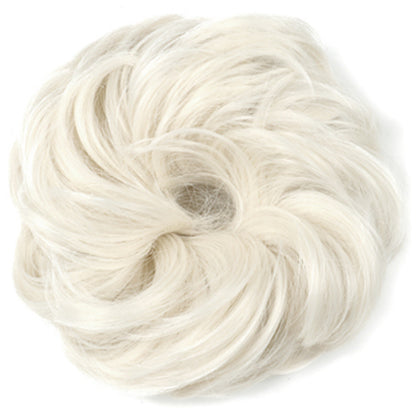 Fluffy Natural Hair Bag Long Beard Bun Artificial Hair Bun