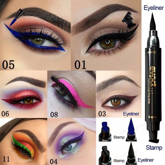 Doppelspitzen-Filzstift zum Ausmalen des äußeren Augenwinkels (Eyeliner)